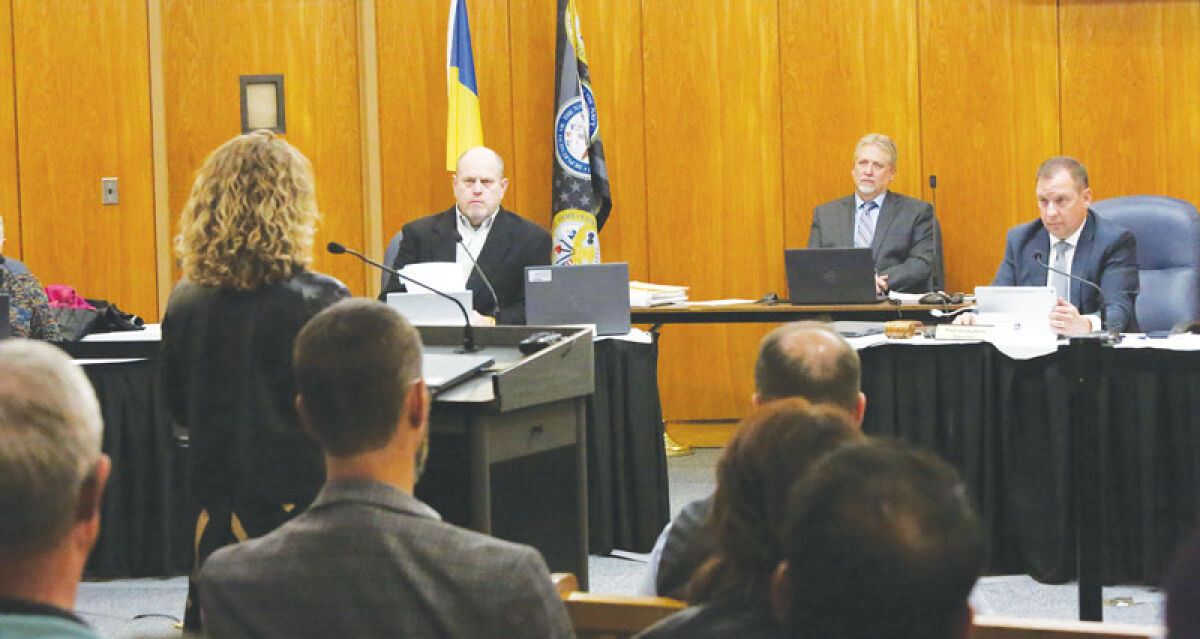  The Clinton Township Board of Trustees listen to Judge Carrie Lynn Fuca of the 41B District Court talk about kratom at the Jan. 12 Clinton Township Board of Trustees meeting. 