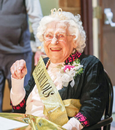 “I’ve been fortunate I’ve lived a long time,” centenarian Eleanor Stepanski said. “Thank you, everybody, for the memories. I love you all.” 
