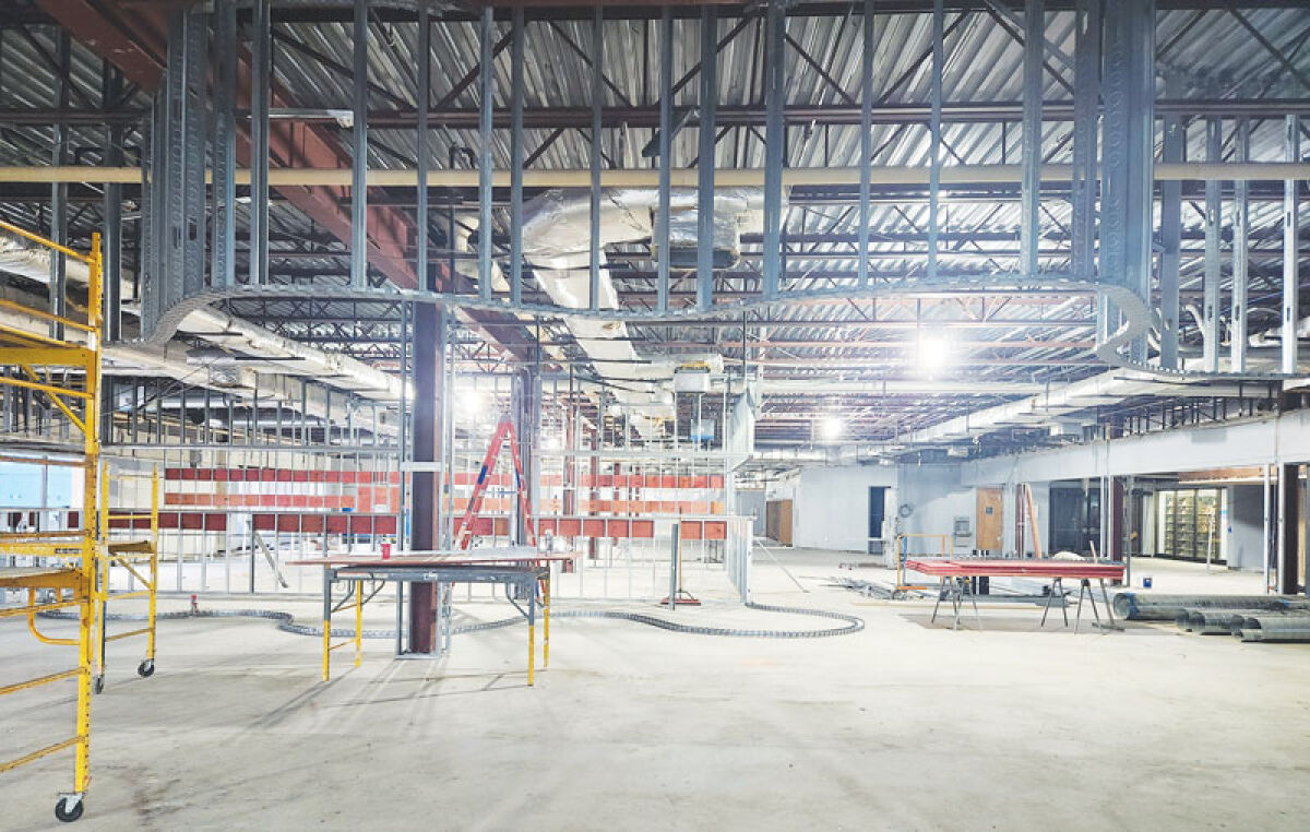  Work continues at the St. Clair Shores Public Library with completion expected in May 2026. 