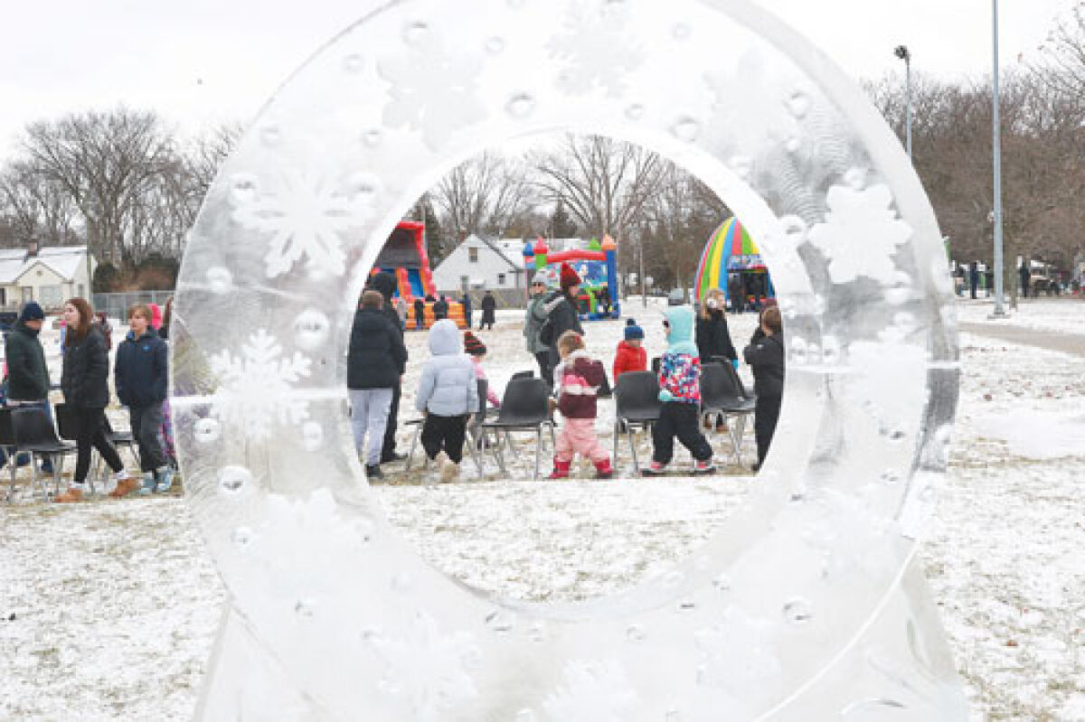  There will be three ice sculptures on-site for photo opportunities this year: the Detroit Pistons and Red Wings logos and one of the Berkley marquee. 