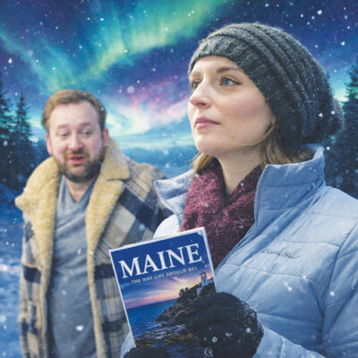  Tim Stone and Rebekah Ryan play strangers who meet in an unusual way in “Almost, Maine.” 