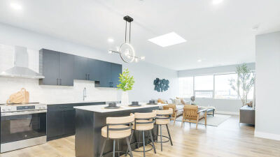  An interior view of an apartment unit. 