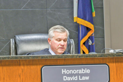  Judge David Law, of the 52-1 District Court in Novi, presides over the hearing. 
