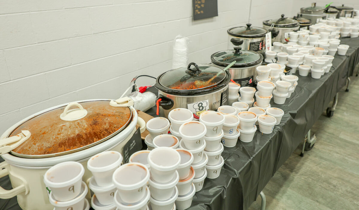  During the chili cook-off fundraiser, attendees voted on their favorite recipe based on taste, texture, aroma and visuals. 