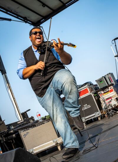  Internationally touring jazz violinist Evan Garr performs at a concert. He will be one of the featured musicians at the Southfield Rhythm of Our Roots music festival on Feb. 7. 