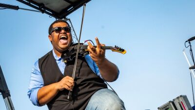  Internationally touring jazz violinist Evan Garr performs at a concert. He will be one of the featured musicians at the Southfield Rhythm of Our Roots music festival on Feb. 7. 