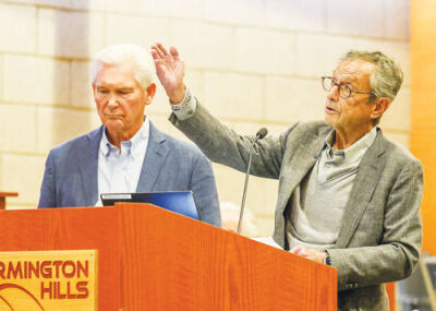  Developers Stuart Michaelson and George Mager recently asked the Farmington Hills City Council to reconsider a proposal for a development at the Parker/Lundy neighborhood, a proposal that the council previously rejected.  