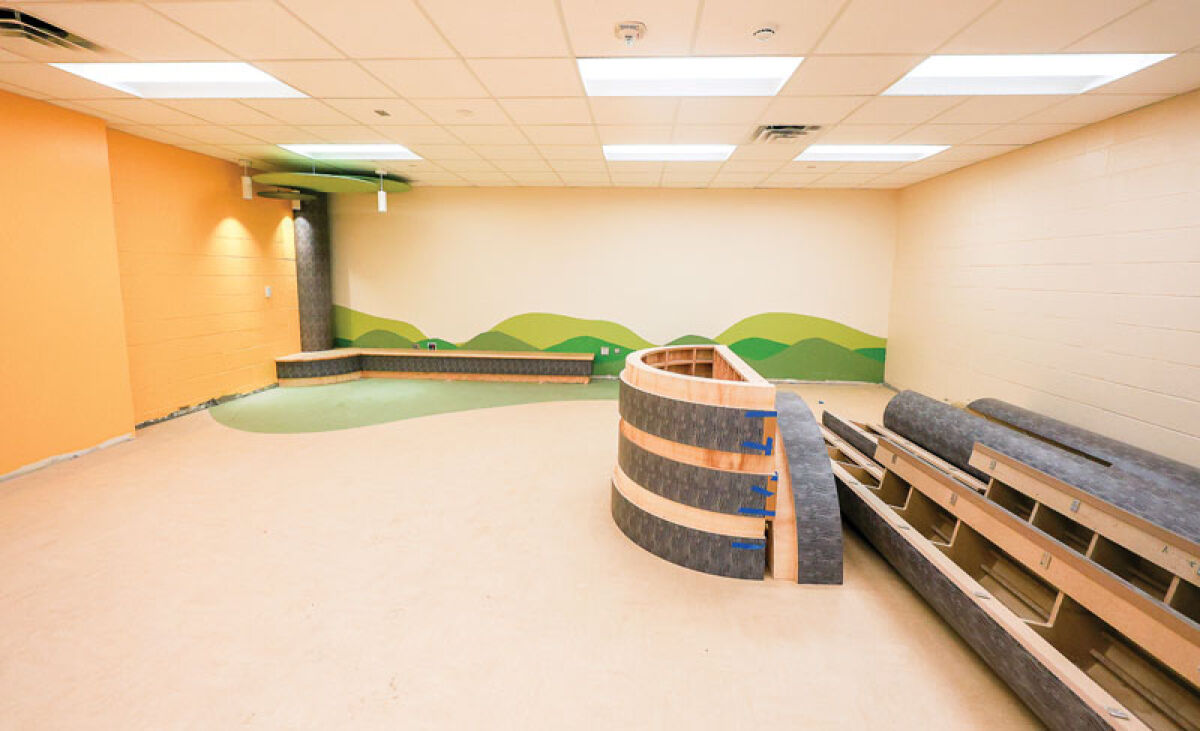  The early childhood center and community center attached to Lake Shore’s Rodgers Elementary School are still undergoing construction. 