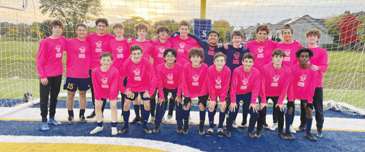  Royal Oak Shrine Catholic’s soccer team held its pink out game against Clawson Oct. 13. 