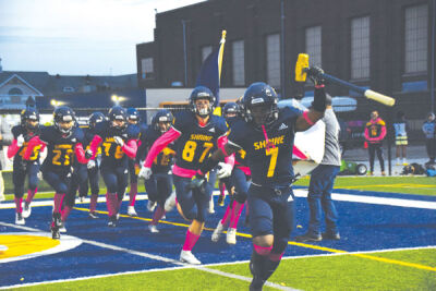  Royal Oak Shrine Catholic High School’s football program held its pink out game against Clarkston Everest Collegiate Oct. 14. 