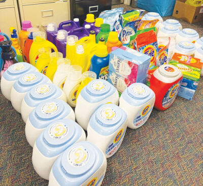  Laundry items that “Bubbles on Wheels” collects are donated to families in need in the Utica Community Schools district. 