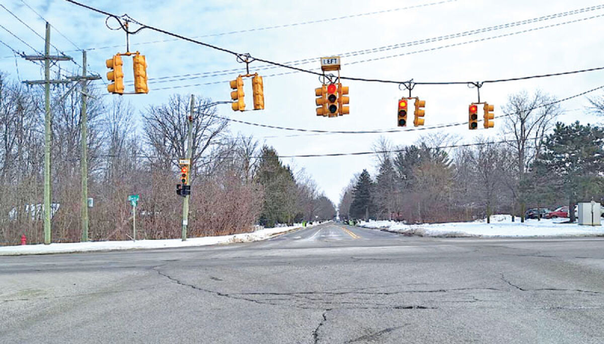  Reconstruction of 11 Mile Road from Wixom to Beck roads in 2027 will include the installation of a roundabout at the 11 Mile and Beck intersection, pictured. 