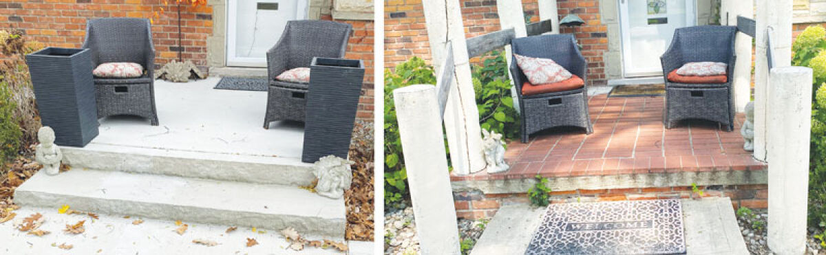  This porch was revamped through Royal Oak’s home rehabilitation program. 