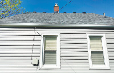 This roof was repaired through the home rehabilitation program.