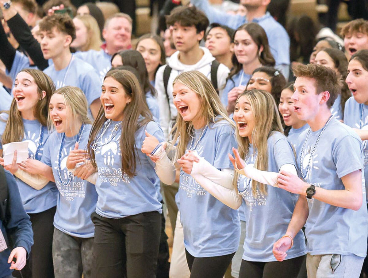  A pep assembly at the end of Troy Athens’ Charity Week revealed the total collected for the New Day Foundation. Prior to the real, each class participated in dodge ball and a relay race. 
