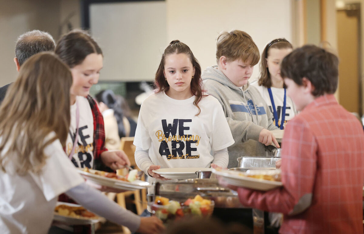  Students from Browning Elementary in Sterling Heights enjoy the breakfast March 5 from Ike’s Restaurant in Sterling Heights. 