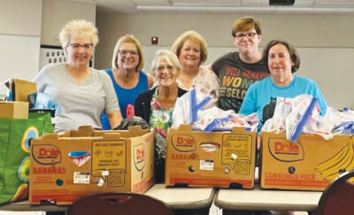  For its GFWC Day of Service in September, the Madison Heights Women’s Club collected snack and hygiene  kits for Elli’s House, a nonprofit helping human trafficking survivors. Pictured, from left, are members  Dawn Joa, Tammy Swanson, Gwen Geralds, Robin Wojta, Suzi Duprey and Roslyn Yerman. The next event  is the Meat Ball on March 15, benefitting Haven Oakland. 