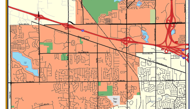  This map shows the extend of the boil water advisory in Novi on March 7. 