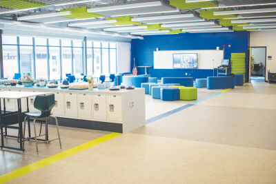  The renovations at Bingham Farms Elementary School focus on student collaboration.  