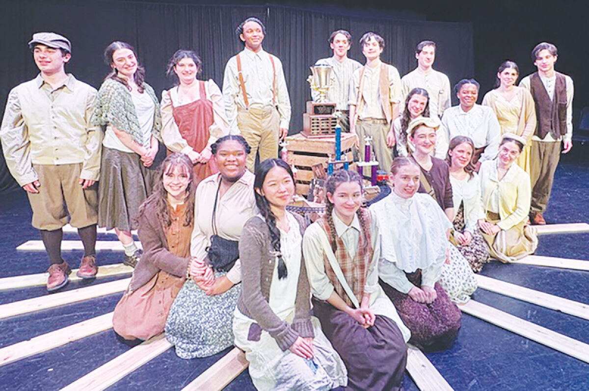  The Wylie E. Groves High School Advanced Theater class did research and took a field trip to impact their  physical acting for the production of “Orphan Train.”  
