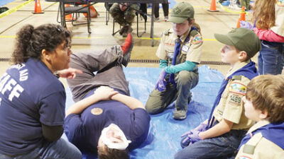  Troy Fire Department hosts first aid event for scouts 