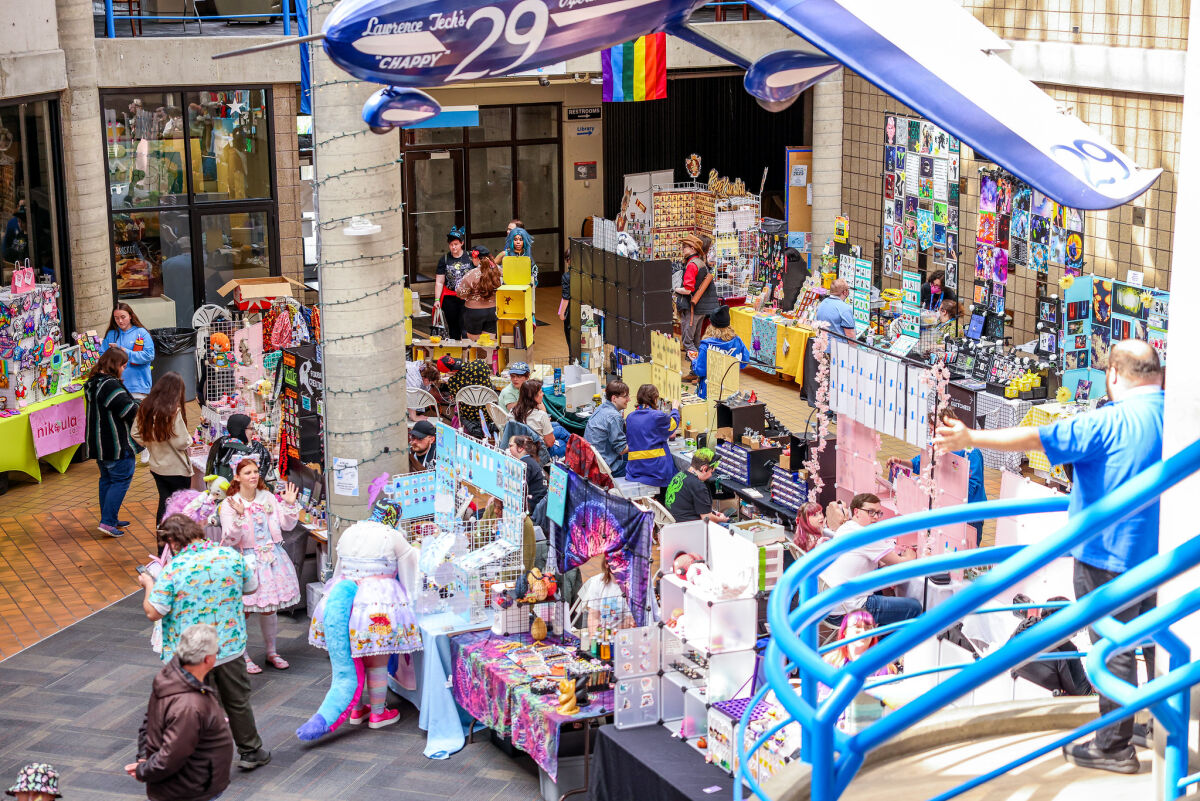  The vendor market was a busy place at the 2025 LTUX convention at Lawrence Technological University in Southfield . The next LTUX convention is scheduled for April 4. 