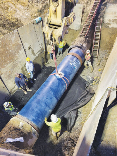  Field crews repair a broken water main in Farmington Hills the weekend of March 7. 