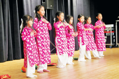  The Linh Son Buddhist Youth Group 1 demonstrated traditional Vietnamese dancing March 13 during the Sterling Heights Cultural Exchange.  