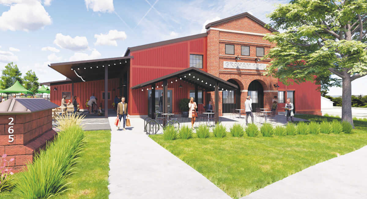  A rendering of The Graham shows the exterior of the building from east Second Street. 