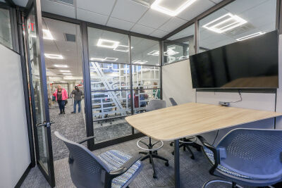  The three smaller meeting rooms were named after different streets in Roseville, including J. Carls, Gregg and Flanagan.  