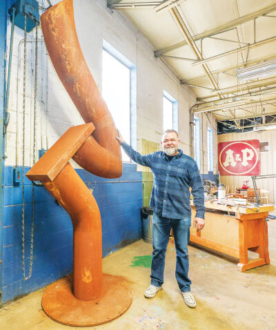  After it receives city and state approval, this unnamed sculpture by James Kaye will be installed in the median on Woodward Avenue. 