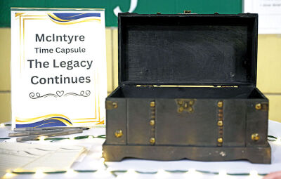  The McIntyre Elementary School time capsule will be opened in 2036. 