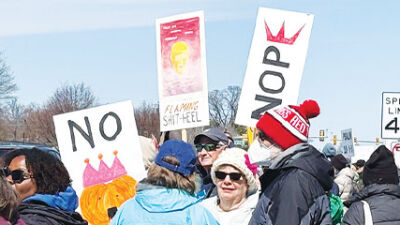  Hundreds of people attend No Kings protest in Lathrup Village 