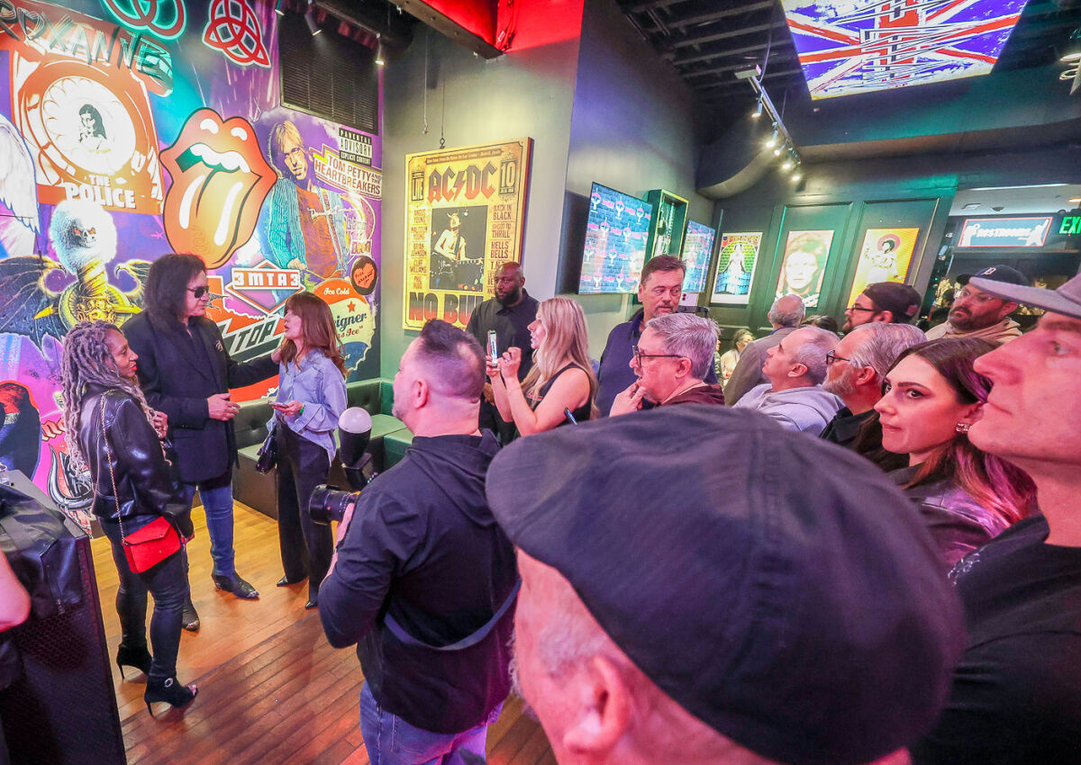  Many KISS fans had the chance to meet KISS co-founder Gene Simmons when he came to Royal Oak April 9 for the grand opening of the Rock & Brews restaurant, located at 208 W. Fifth Ave. in downtown Royal Oak.   