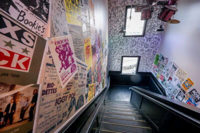 Co-owner Tony Yezbick said patrons walk around the restaurant videotaping all the memorabilia.