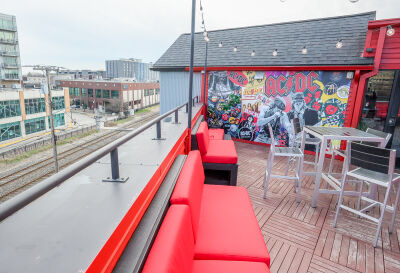 The rooftop patio will be the perfect spot once the weather warms up.