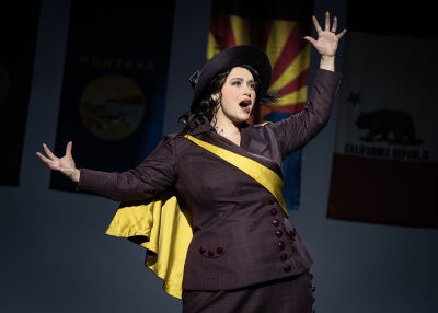  Monica Tulia Ramirez plays Inez Milholland in the first national touring company of “Suffs.” 