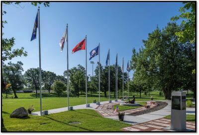 The V-E Day program will include the raising of new military flags at the Michigan WWII Legacy Memorial.  