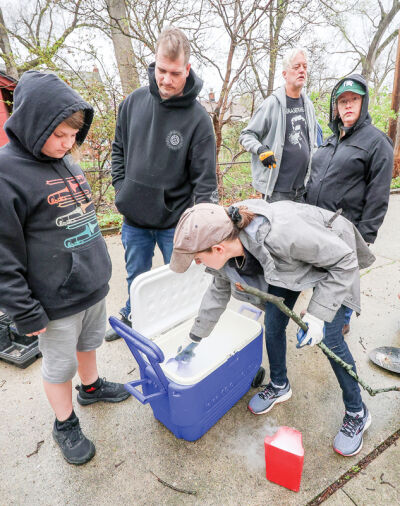   The Rat Patrol uses dry ice packed into the burrows to kill the rats while they are sleeping. 