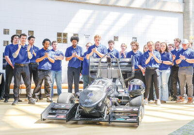  Formula SAE students at Lawrence Tech conceived, designed and fabricated a small, formula-style, open-wheel race car with an internal combustion engine.  