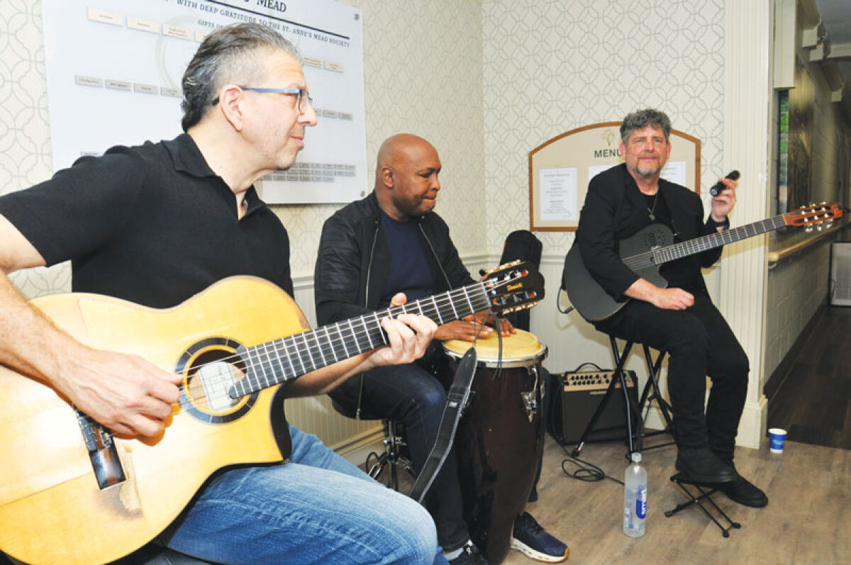  The Sean Blackman Trio performs at the 60th anniversary celebration of St. Anne’s Mead April 16 in Southfield. 