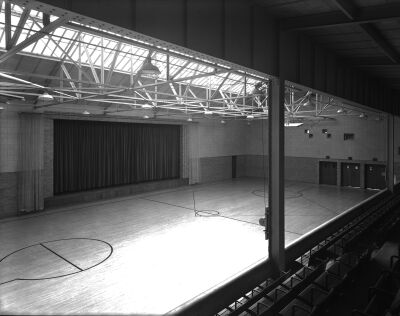  The space was originally constructed as a gym.  