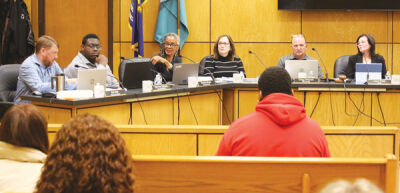  City Commissioner Erik Rick speaks at the April 20 meeting of the Mount Clemens City Commission. 
