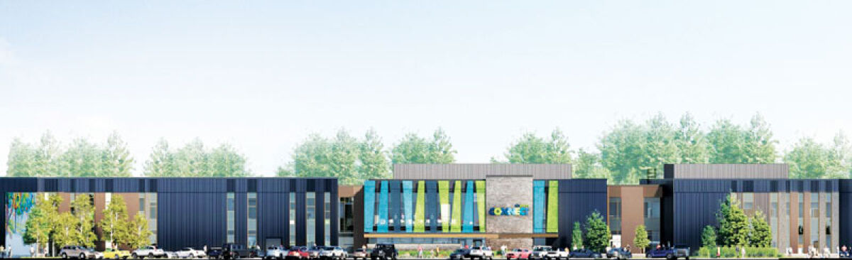  A rendering of the upcoming Community Connect Center, to be located at the Civic Center campus at 4640 Walnut Lake Road in West Bloomfield Township. 
