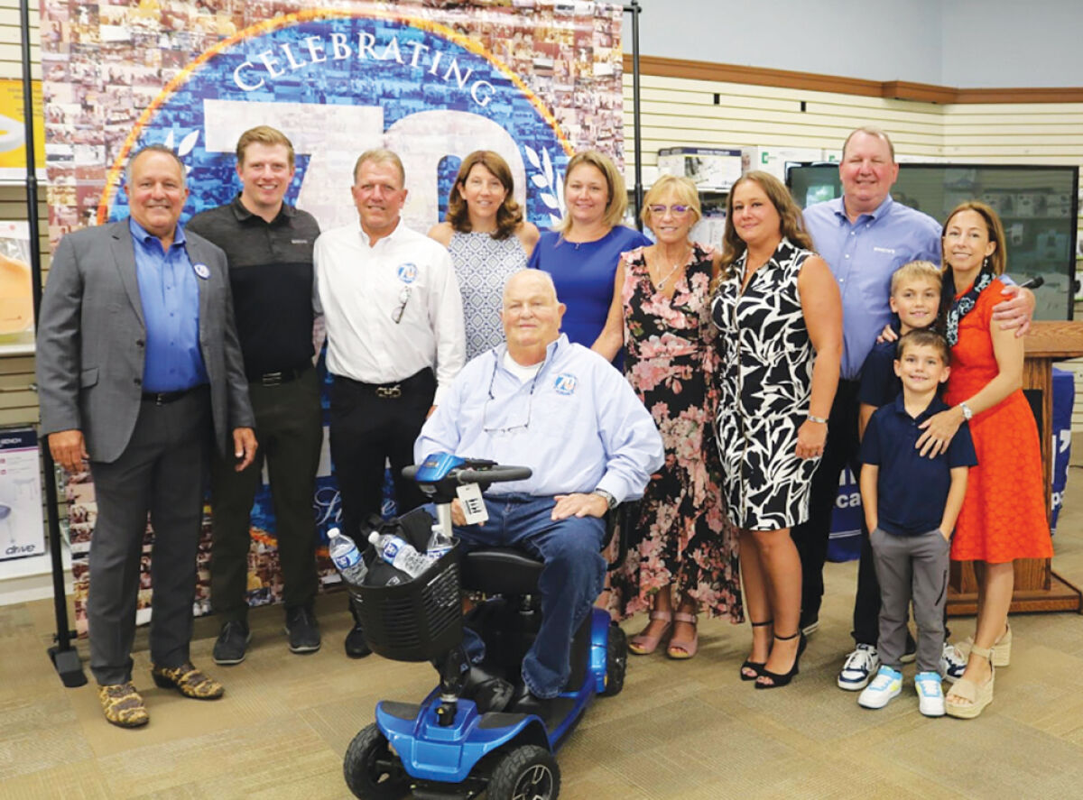  The family of James Binson, seated in front, is mourning the loss of the patriarch. James, owner of the family business Binson’s Medical Equipment and Supplies, who passed away April 17.   