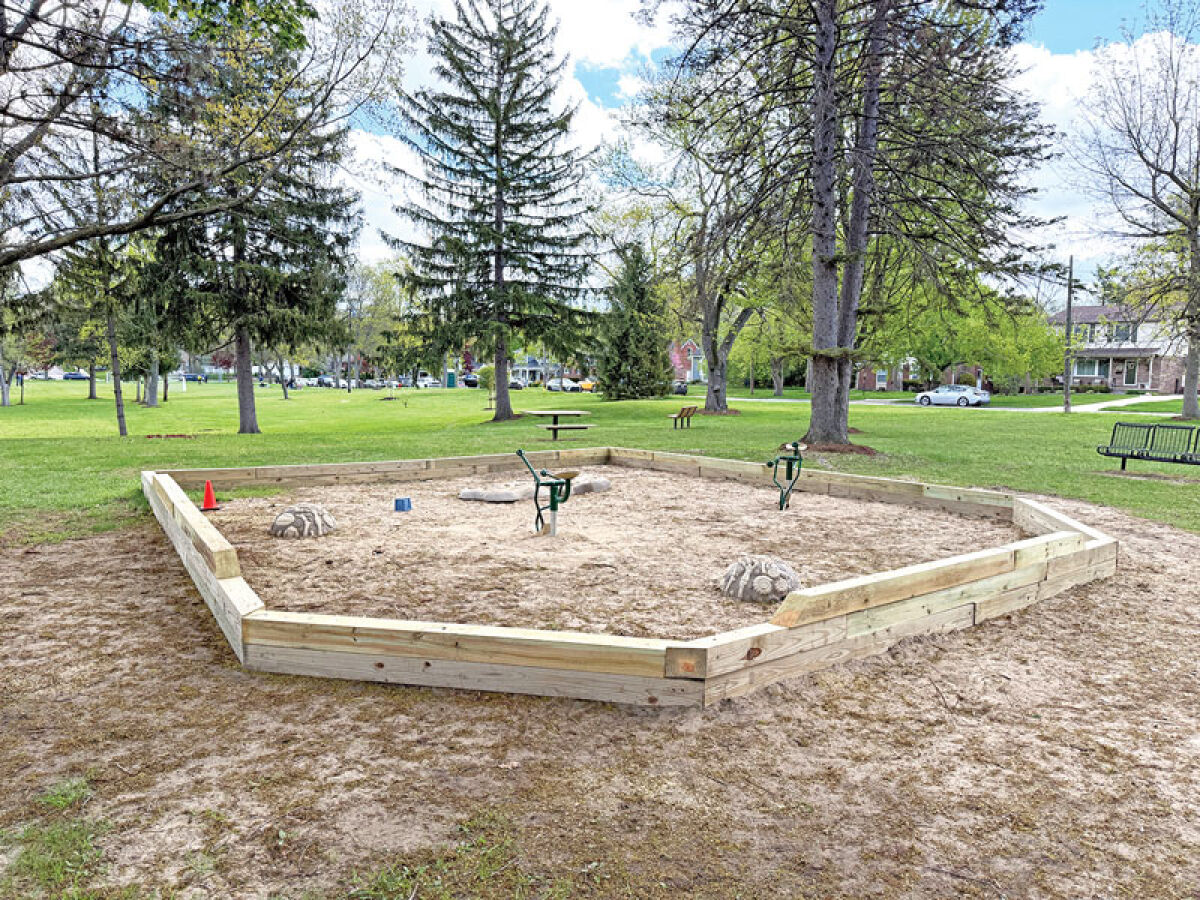  The sandbox at Patricia Paruch Park will be the location of the Dino Dig feature. 