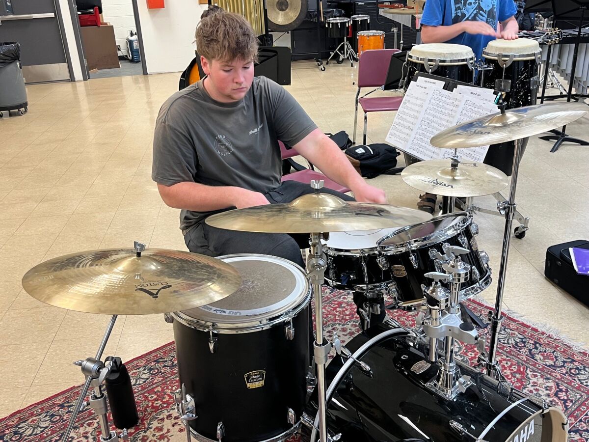  Utica High School senior drummer Nick Frazier was named an Outstanding Jazz Musician at this year’s Michigan State Band and Orchestra Jazz Festival.  