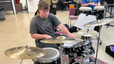  Utica High School senior drummer Nick Frazier was named an Outstanding Jazz Musician at this year&rsquo;s Michigan State Band and Orchestra Jazz Festival.  