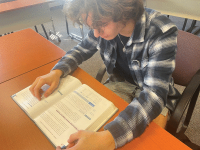  Lucas Mazurek, Eisenhower High School senior, is enrolled in four AP courses this semester. 