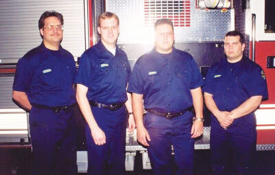  It started nearly 30 years ago for Greg Flynn and his colleagues. Seen here is Brian Kyle, left, who retired from the West Bloomfield Fire Department as lieutenant, alongside Flynn, now chief, and David Goff, fire marshal, as well as Dennis Cotton, battalion chief. 